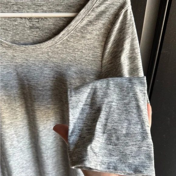 Liz Range Grey Maternity Dress 3/4 sleeves Midi length size Medium - Picture 4 of 9